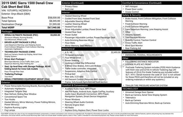 Used 2019 GMC Sierra 1500 Denali w/ Denali Ultimate Package image 43