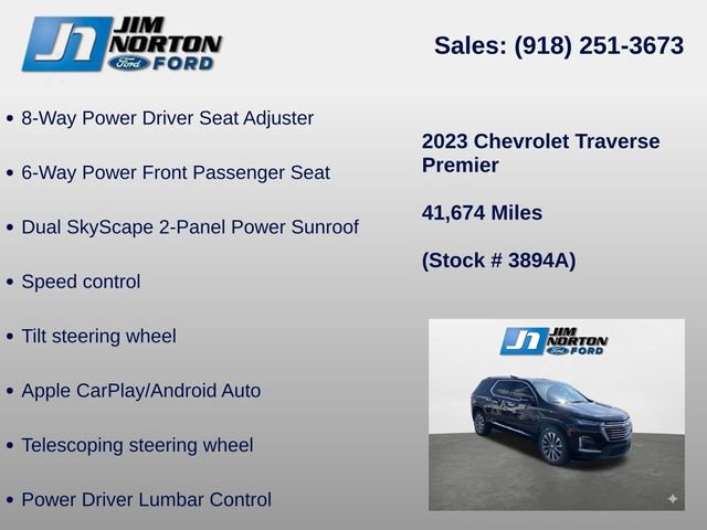 Used 2023 Chevrolet Traverse Premier AWD/4WD image 14