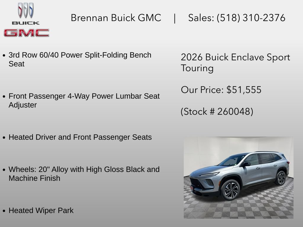 New 2026 Buick Enclave Sport Touring w/ Power Package AWD/4WD image 30