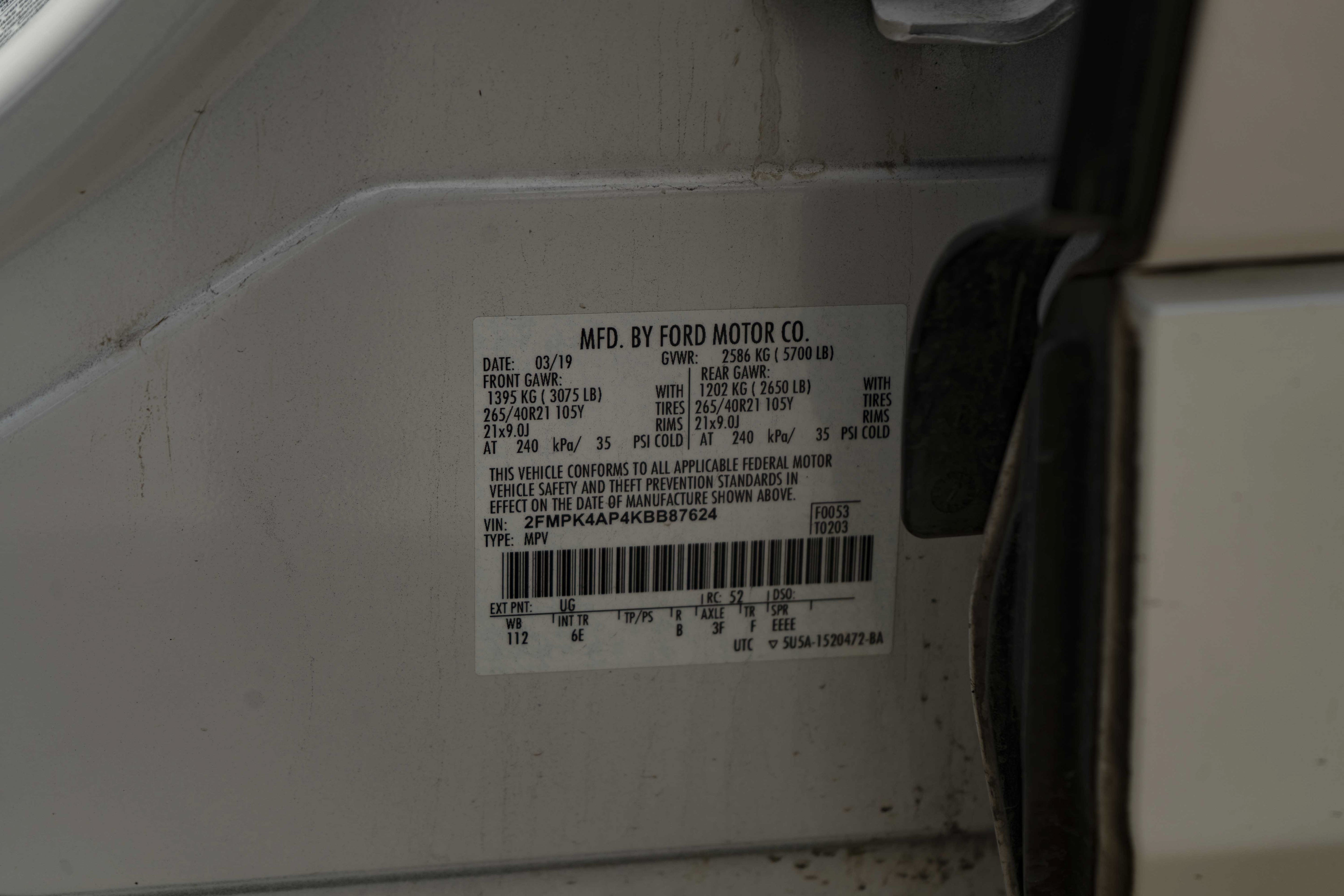 Used 2019 Ford Edge ST w/ Equipment Group 401A AWD/4WD image 41