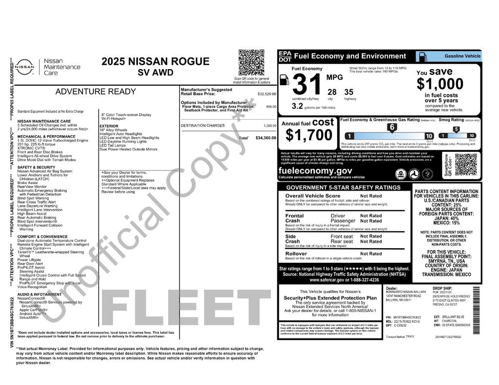 Used 2025 Nissan Rogue SV AWD/4WD image 6