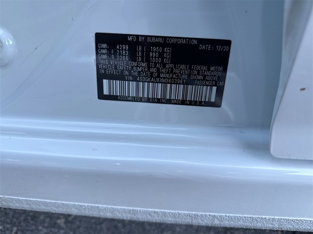 Used 2021 Subaru Impreza 2.0i Limited image 26