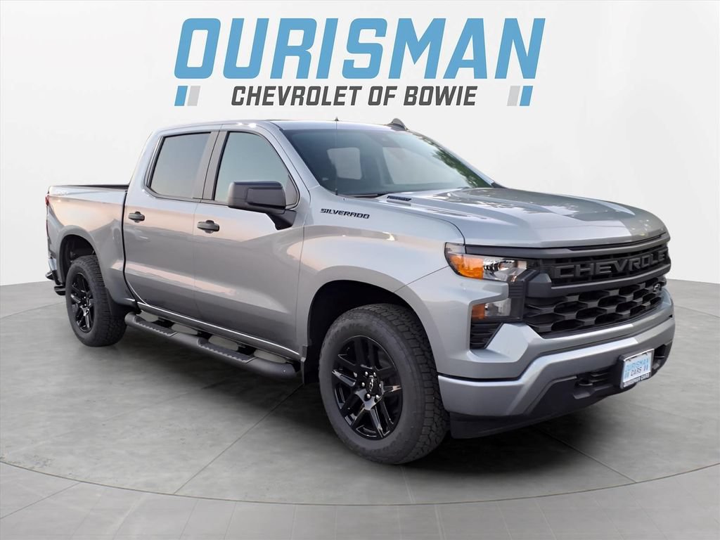 New 2026 Chevrolet Silverado 1500 Custom w/ Turbomax Blackout Package AWD/4WD image 1