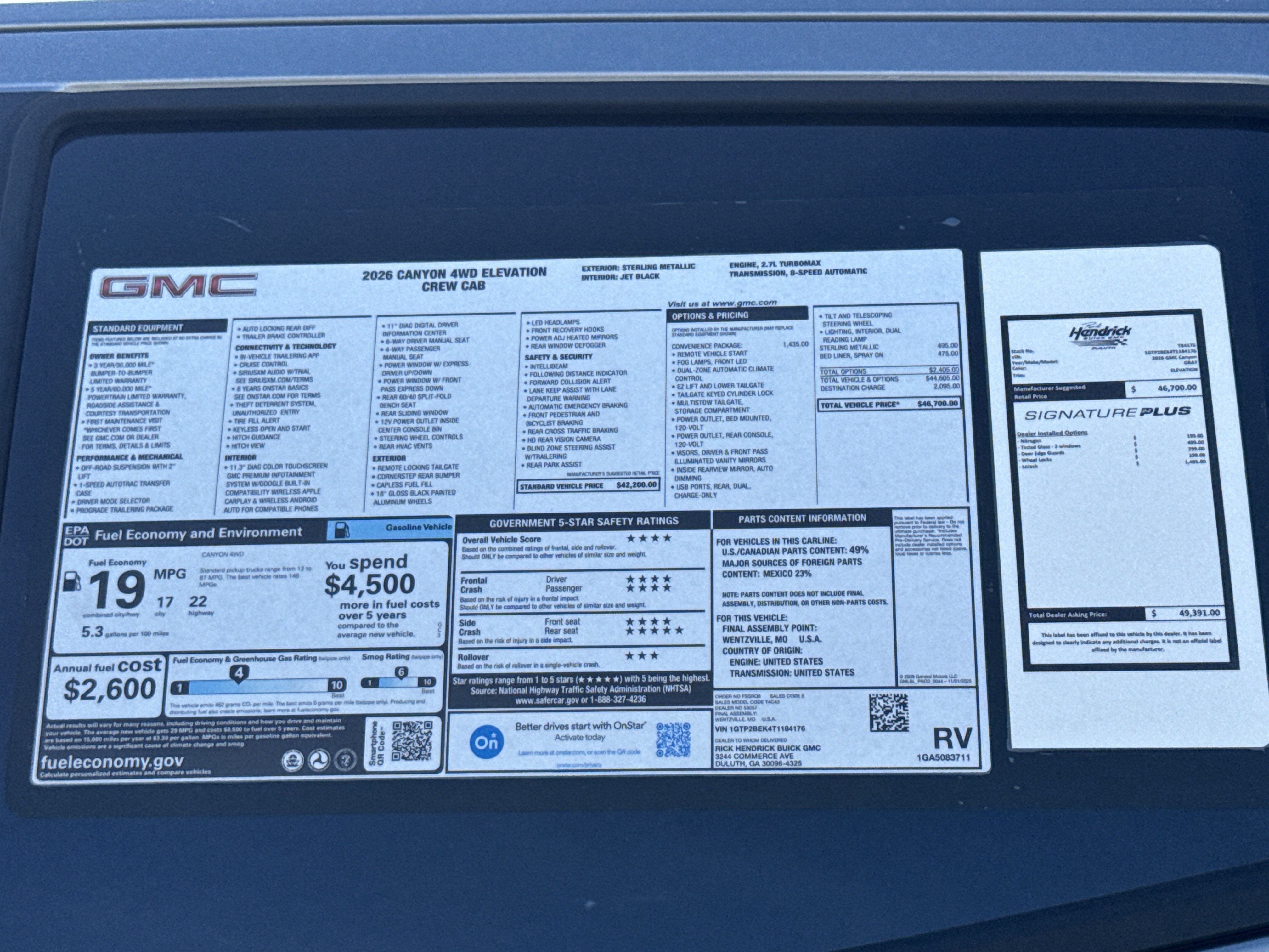 New 2026 GMC Canyon Elevation w/ Convenience Package AWD/4WD image 33