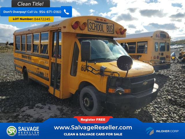 Used 2012 Chevrolet Express 3500 Extended w/ School Bus Package