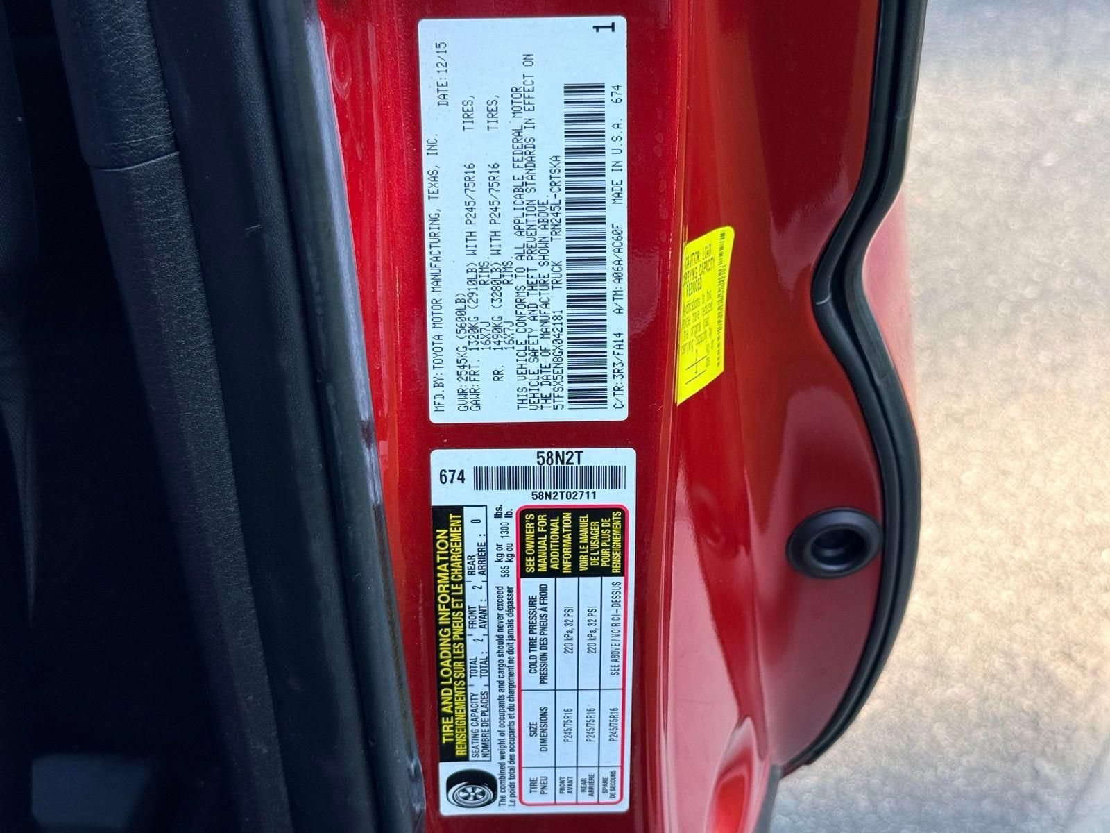 Used 2016 Toyota Tacoma SR AWD/4WD image 38