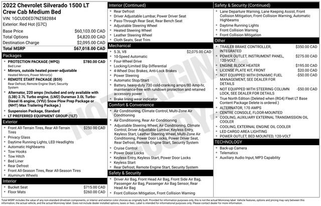 Used 2022 Chevrolet Silverado 1500 LT w/ Protection Package AWD/4WD image 21