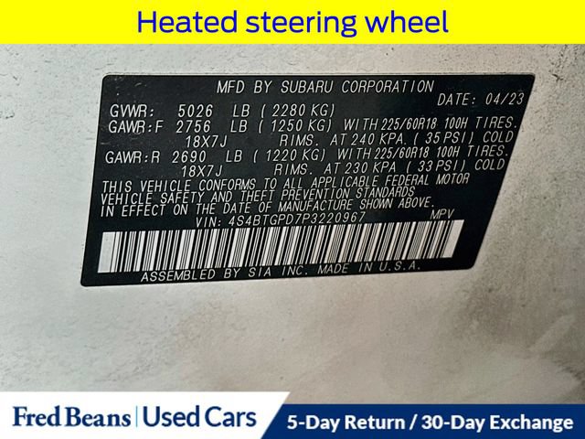 Used 2023 Subaru Outback Touring XT AWD/4WD image 40