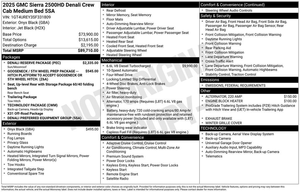 New 2025 GMC Sierra 2500 Denali w/ Denali Reserve Package image 38