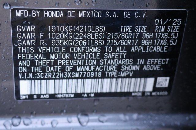 Certified 2025 Honda HR-V LX image 26