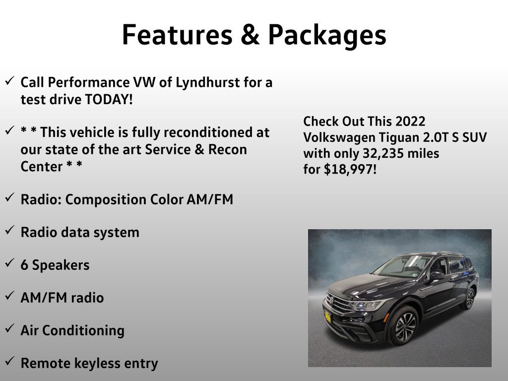 Used 2022 Volkswagen Tiguan S AWD/4WD image 4