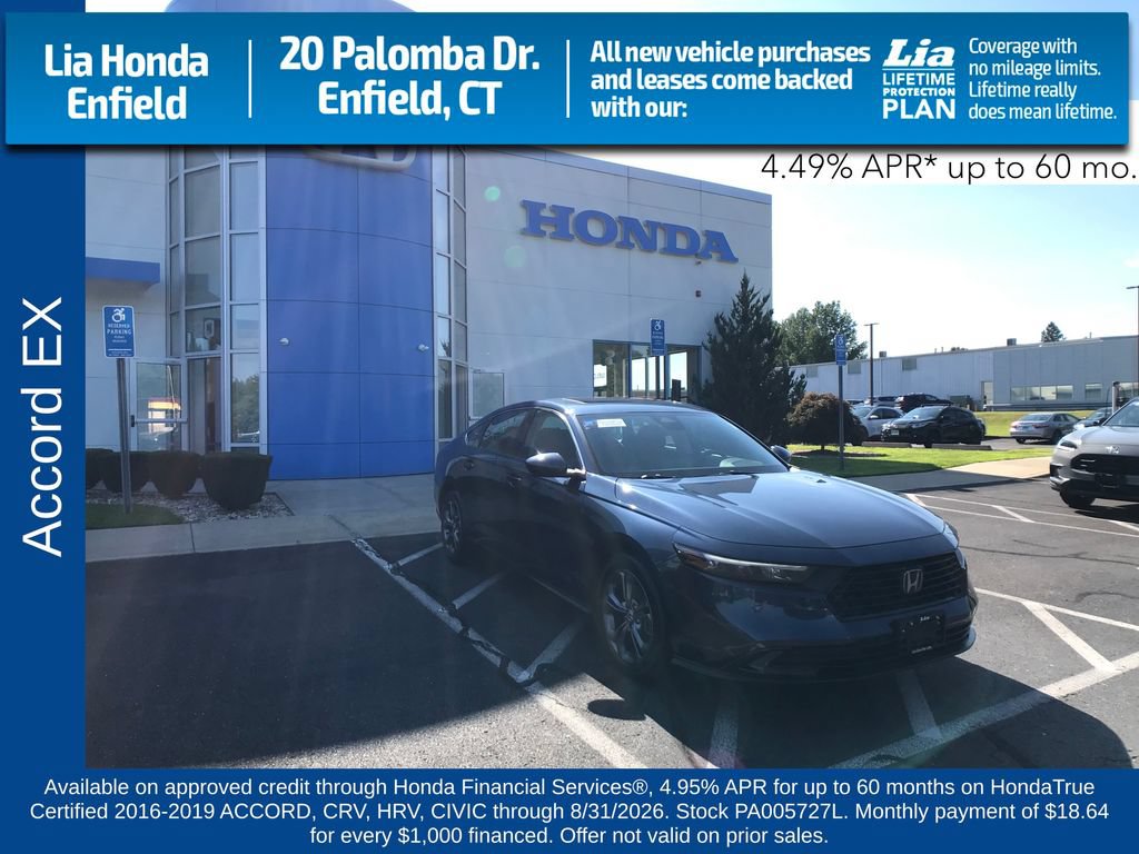 Certified 2023 Honda Accord EX image 1
