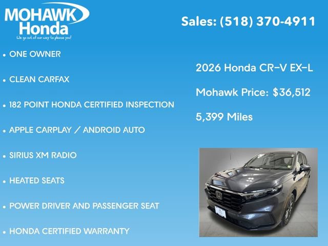 Certified 2026 Honda CR-V EX-L image 16