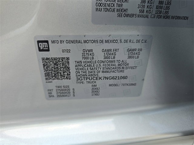 Certified 2022 GMC Sierra 1500 Elevation w/ LPO, Elevation Black Package image 32