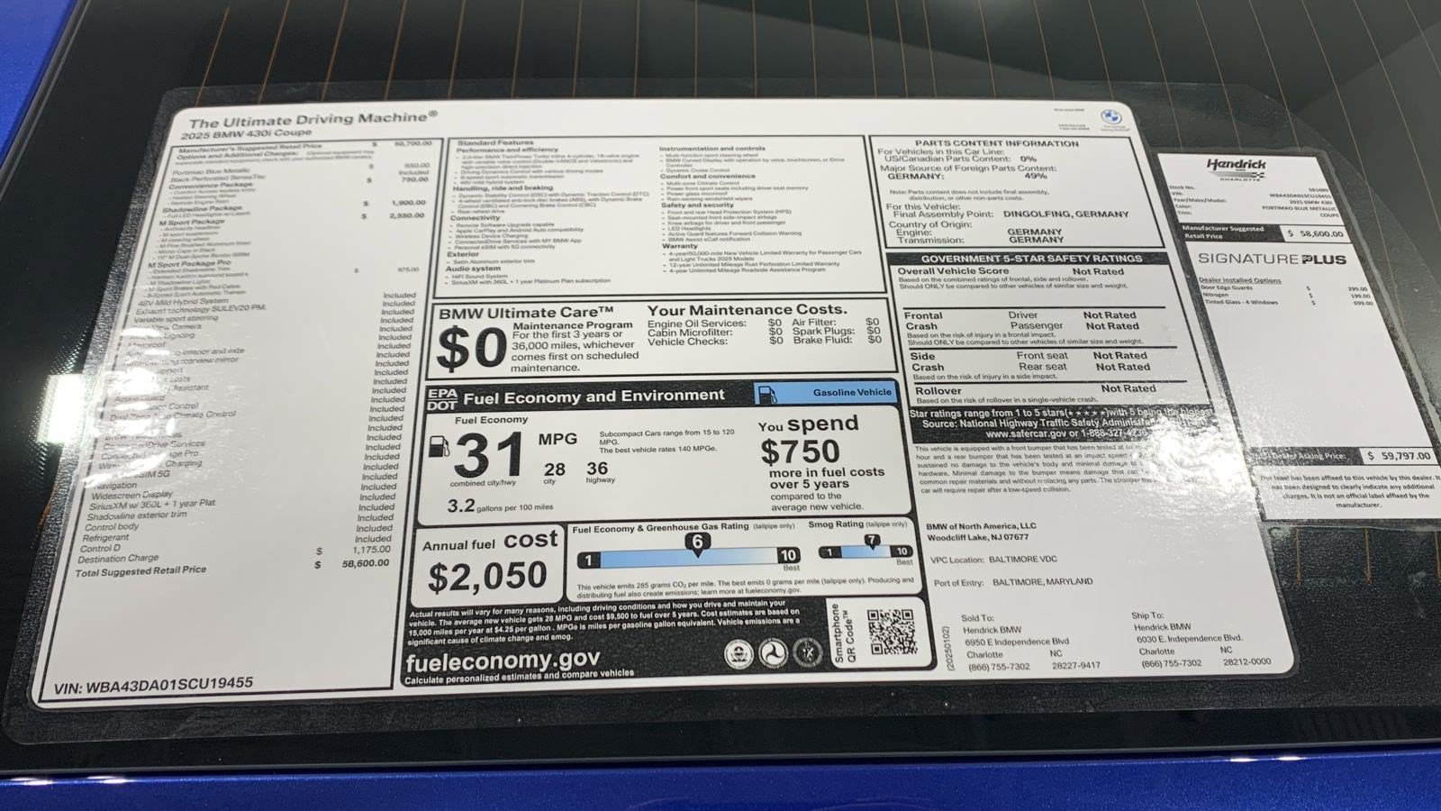 Used 2025 BMW 430i Coupe w/ M Sport Package RWD image 31