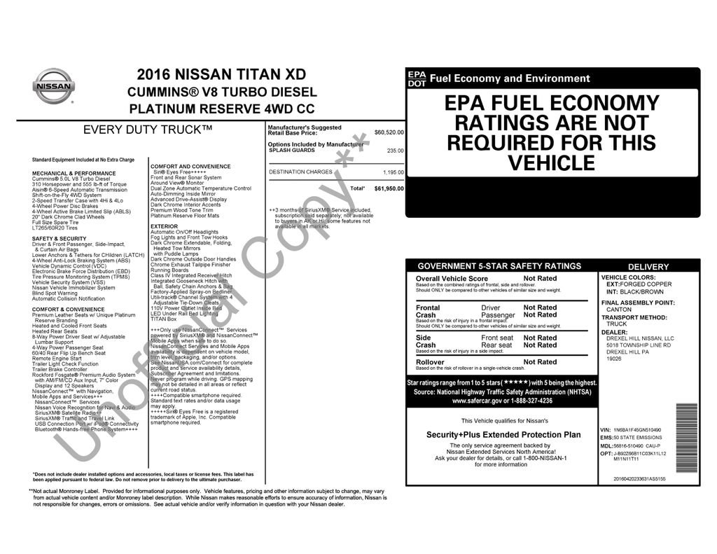 Used 2016 Nissan Titan Platinum Reserve image 6