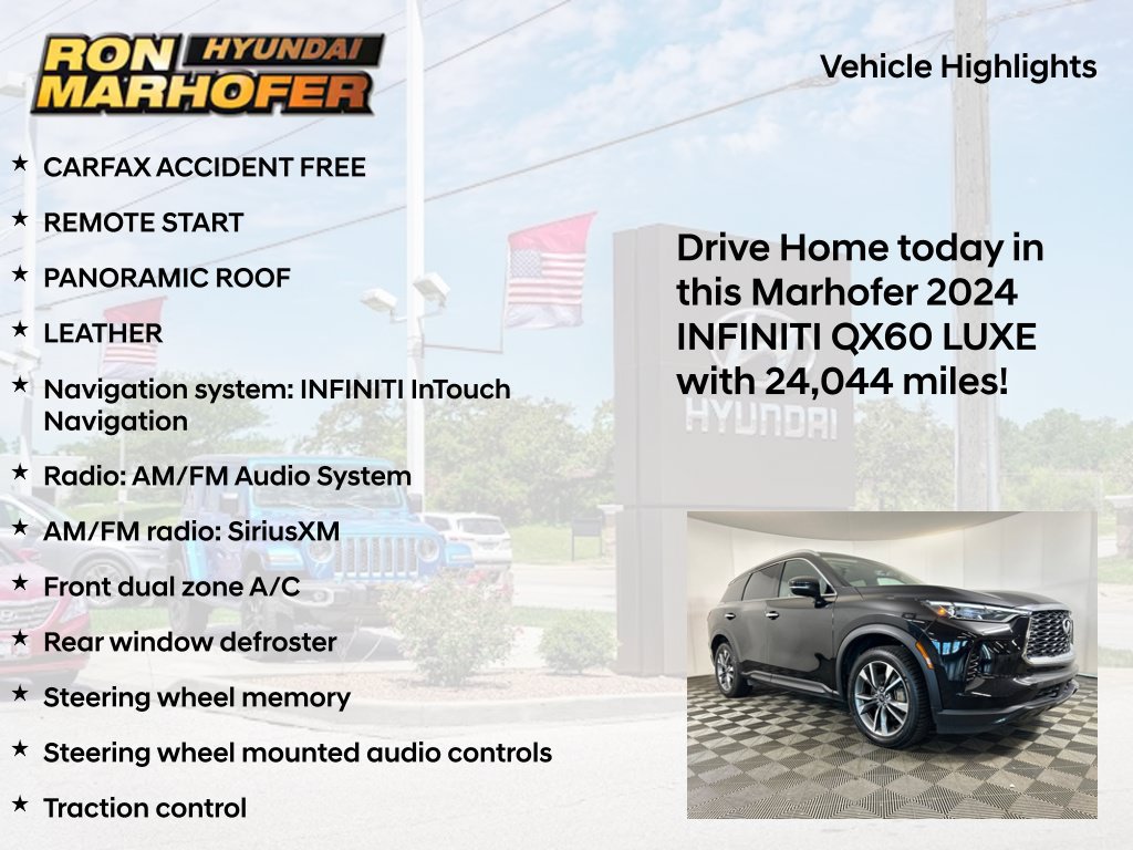 Used 2024 INFINITI QX60 Luxe AWD/4WD image 13