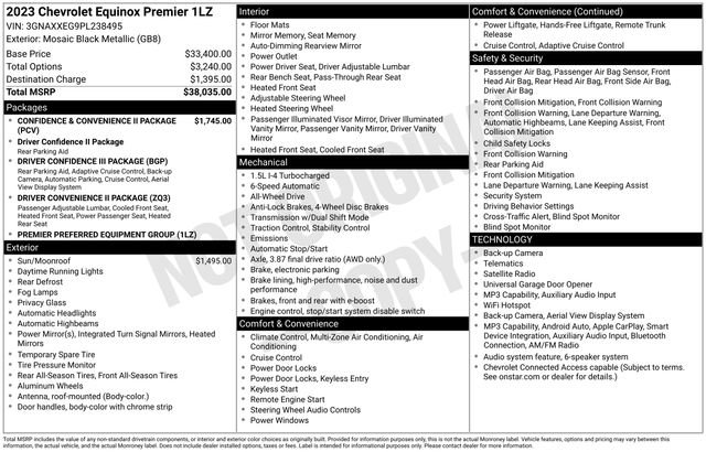 Used 2023 Chevrolet Equinox Premier AWD/4WD image 12
