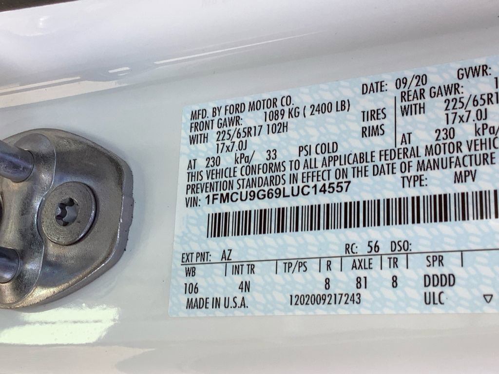 Used 2020 Ford Escape SE image 20