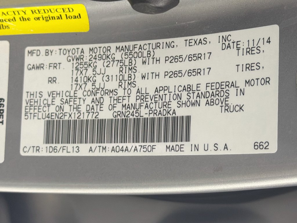Used 2015 Toyota Tacoma 4x4 Double Cab w/ TRD Sport Package image 27