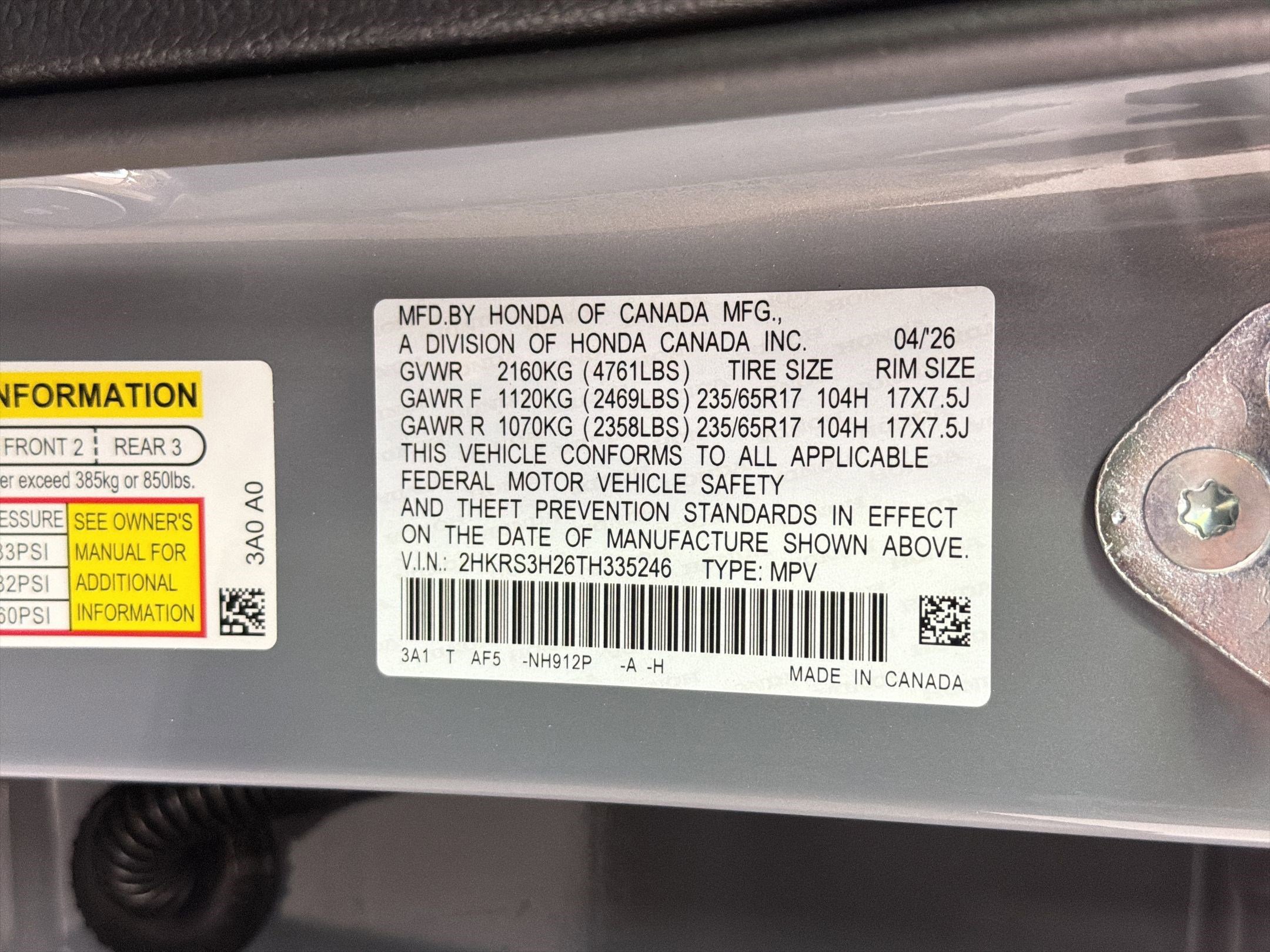 New 2026 Honda CR-V LX image 18