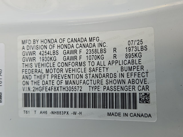 Used 2026 Honda Civic Sport image 28