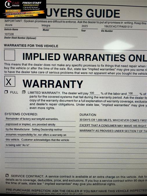 Used 2023 Acura Integra A-Spec image 2