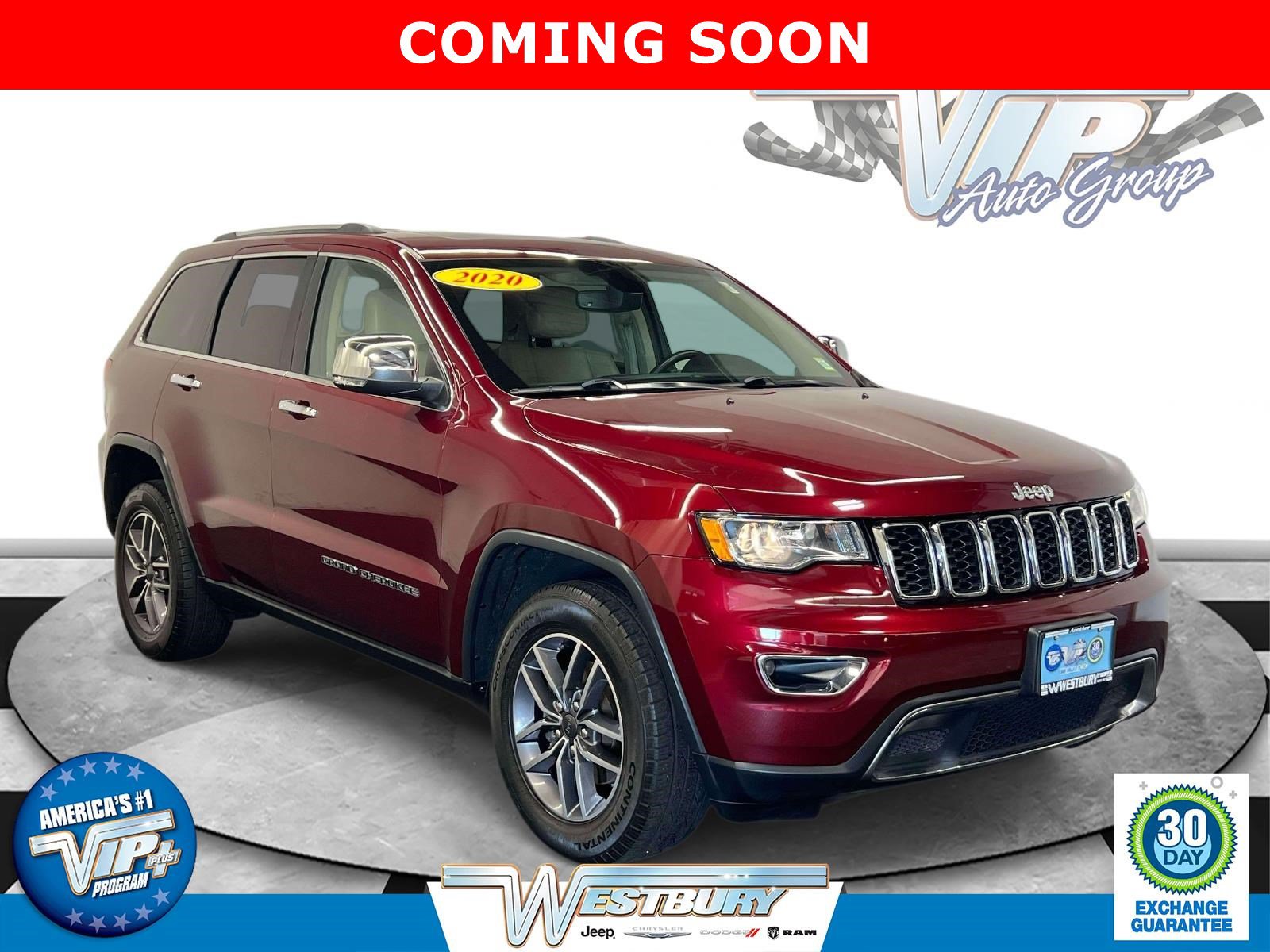 Certified 2020 Jeep Grand Cherokee Limited AWD/4WD image 1