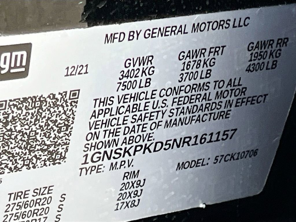 Used 2022 Chevrolet Tahoe Z71 w/ Luxury Package AWD/4WD image 35