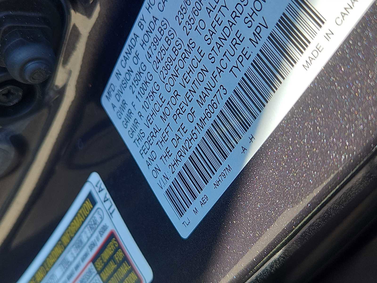 Certified 2021 Honda CR-V EX image 14