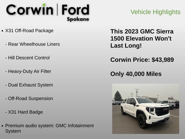Used 2023 GMC Sierra 1500 Elevation AWD/4WD image 6