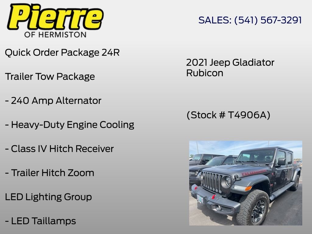 Used 2021 Jeep Gladiator Rubicon AWD/4WD image 5