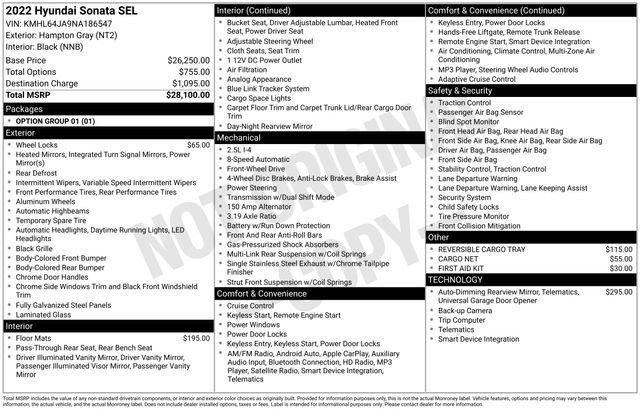 Used 2022 Hyundai Sonata SEL image 7