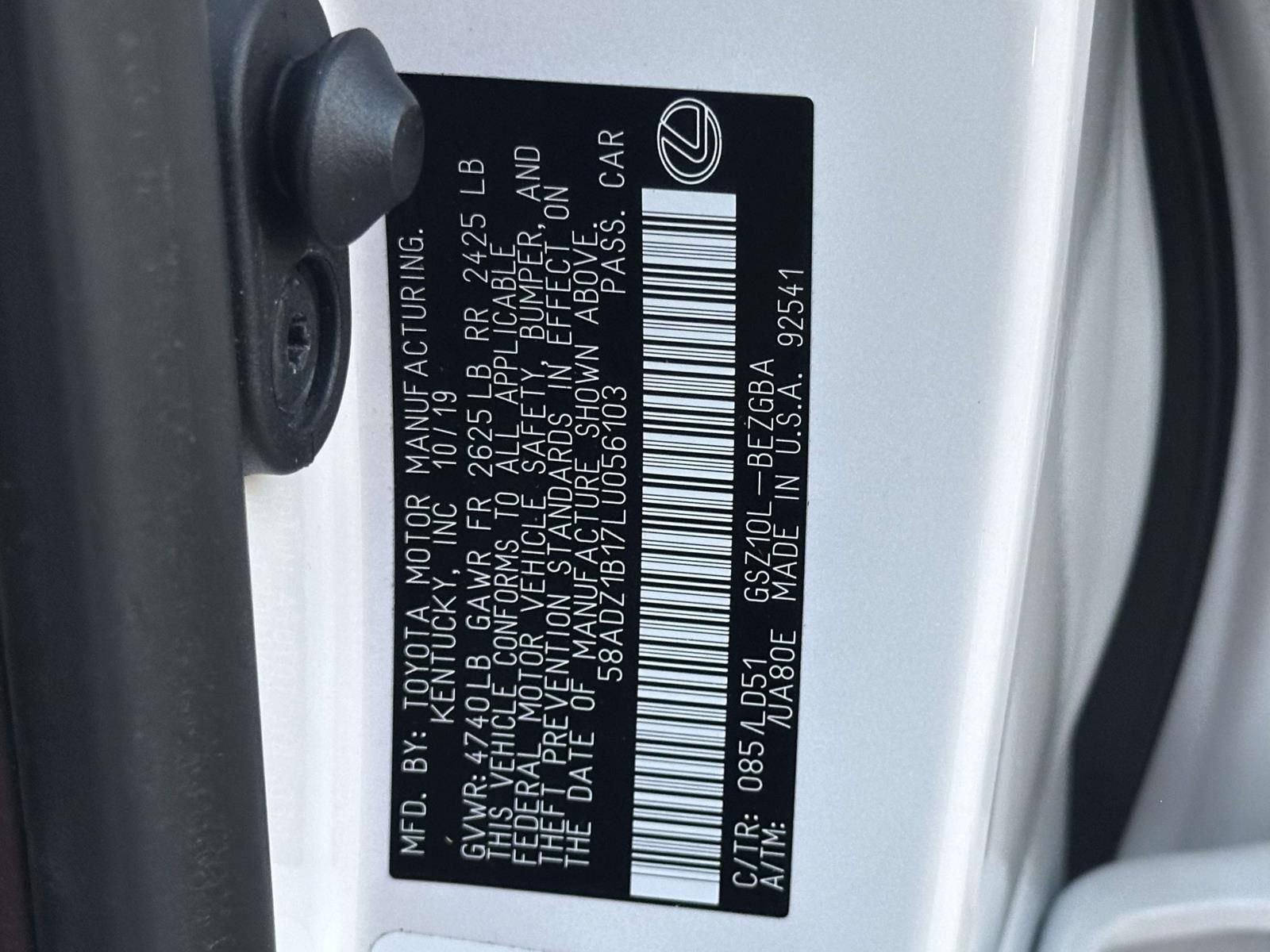 Used 2020 Lexus ES 350 w/ Premium Package image 26