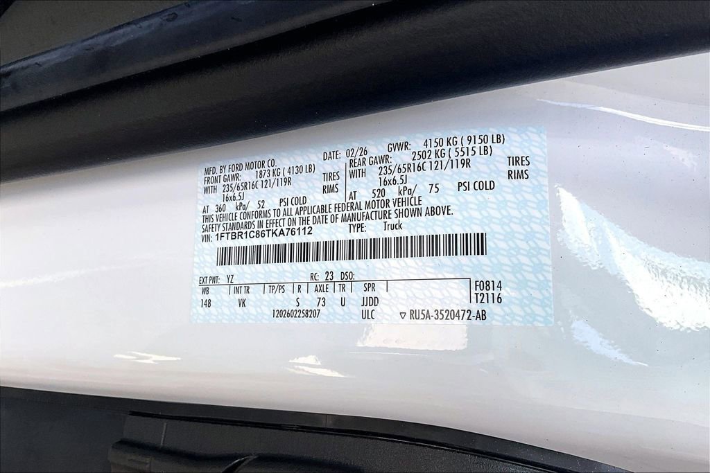 New 2026 Ford Transit 250 148 Medium Roof w/ Load Area Protection Package RWD image 12