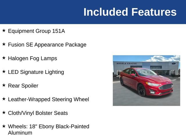 Used 2019 Ford Fusion SE w/ Equipment Group 151A FWD image 5