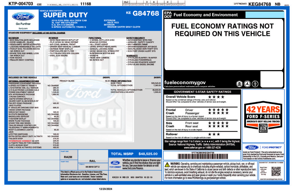 Used 2019 Ford F250 XL w/ STX Appearance Package AWD/4WD image 4