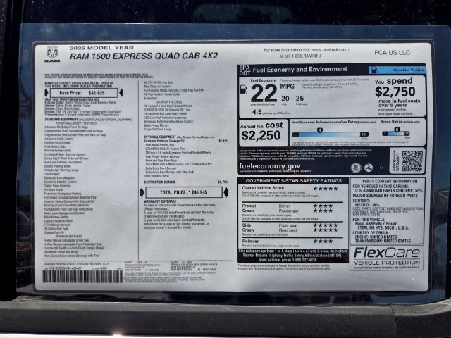 New 2026 RAM 1500 Express RWD image 3