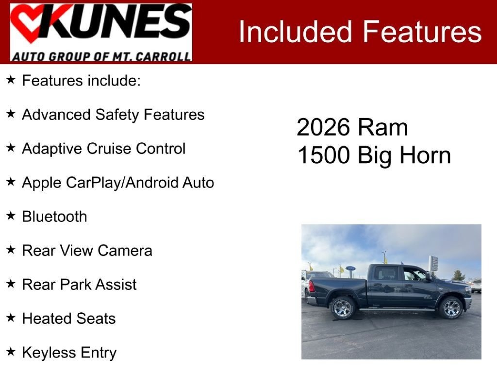 New 2026 RAM 1500 Big Horn AWD/4WD image 3