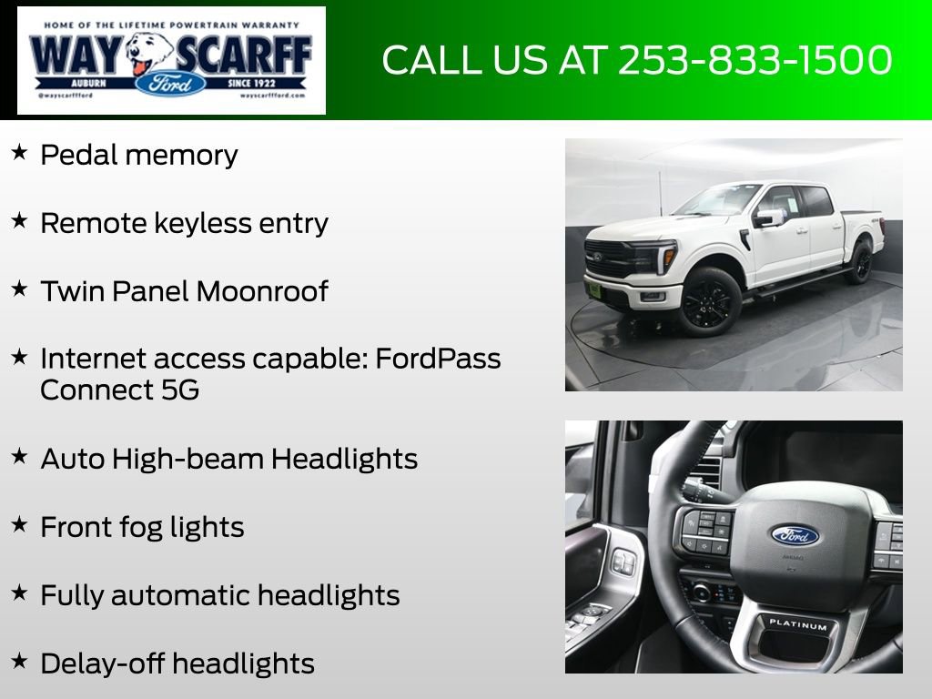 New 2025 Ford F150 Platinum w/ Equipment Group 702A High image 18
