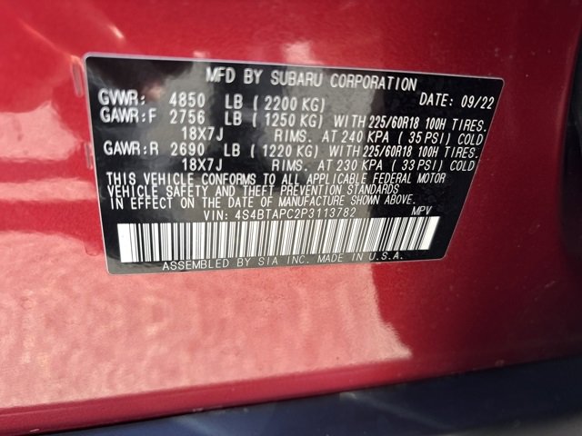 Certified 2023 Subaru Outback Touring image 9