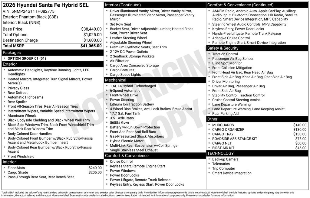 New 2026 Hyundai Santa Fe SEL image 22