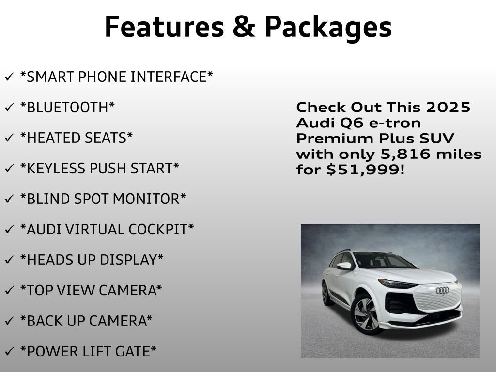 Certified 2025 Audi Q6 e-tron Premium Plus w/ Premium Plus image 8