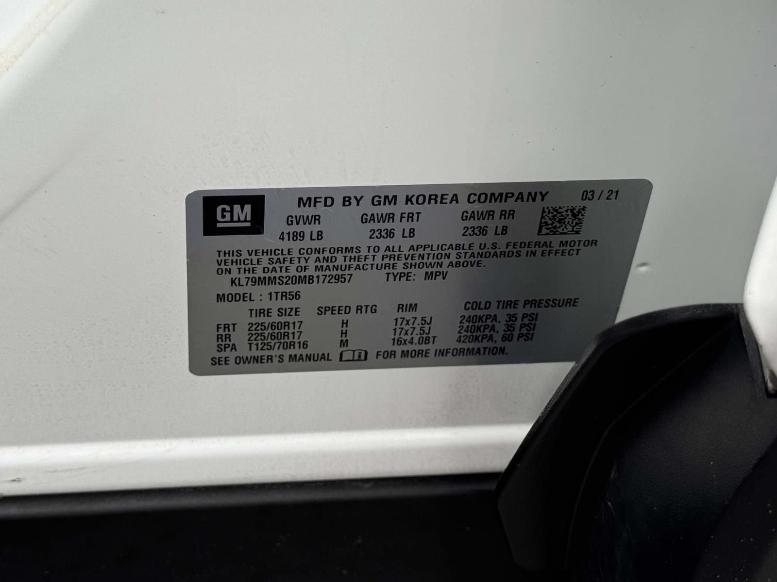 Certified 2021 Chevrolet TrailBlazer LS FWD image 26