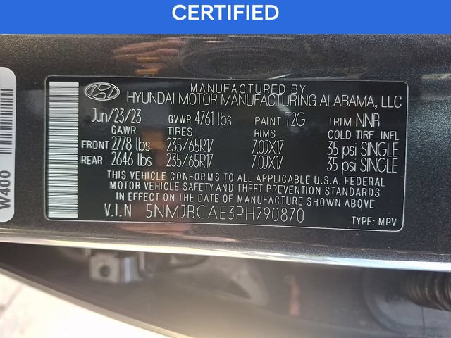 Certified 2023 Hyundai Tucson SEL AWD/4WD image 27