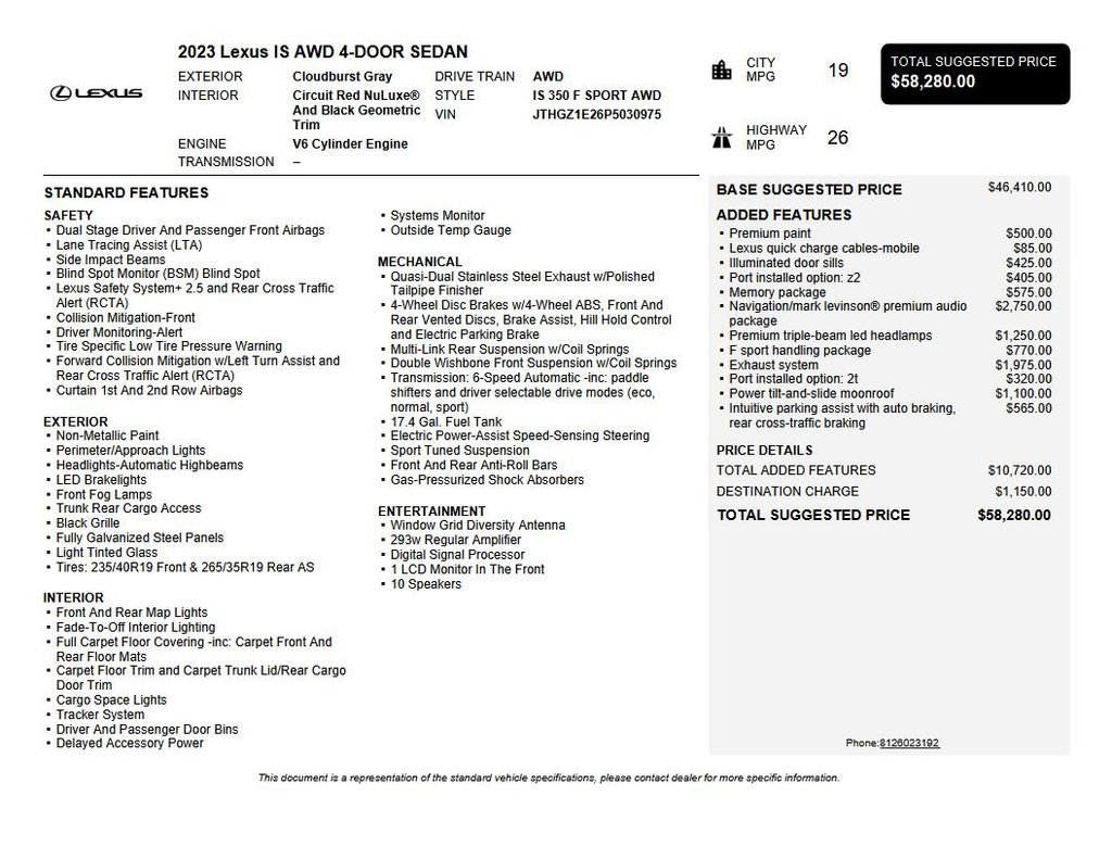 Used 2023 Lexus IS 350 F Sport image 40