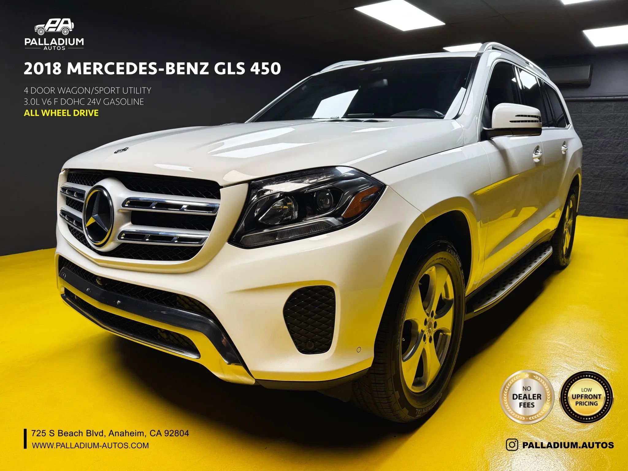 Used 2018 Mercedes-Benz GLS 450 4MATIC w/ Premium Package image 1