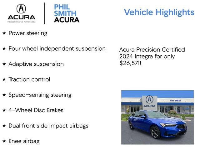 Certified 2024 Acura Integra A-Spec FWD image 13