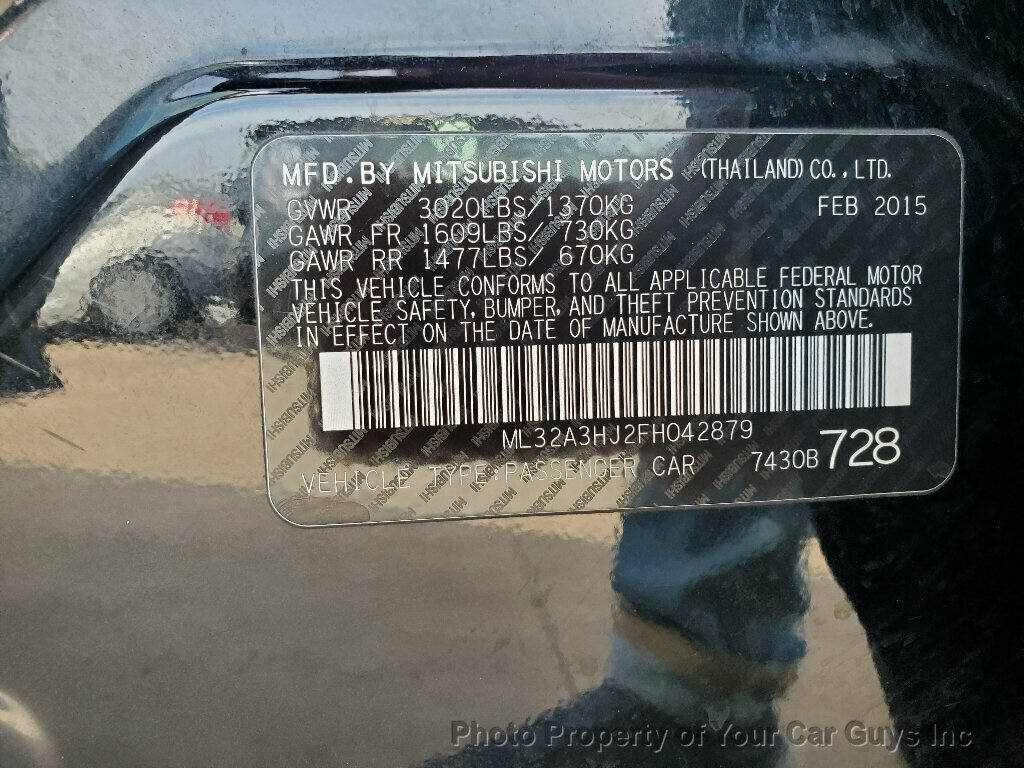 Used 2015 Mitsubishi Mirage DE FWD image 22
