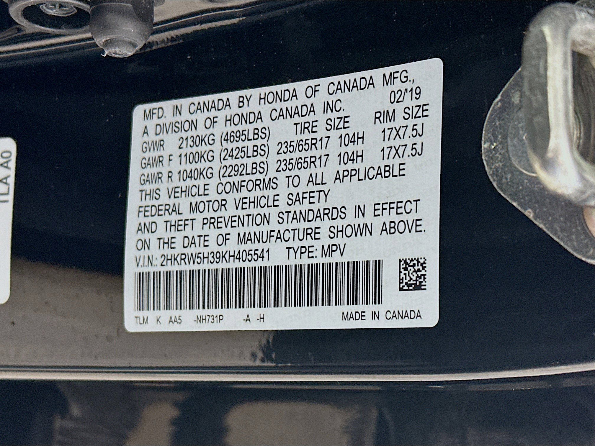 Used 2019 Honda CR-V LX image 12